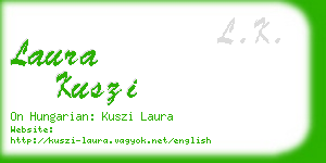 laura kuszi business card